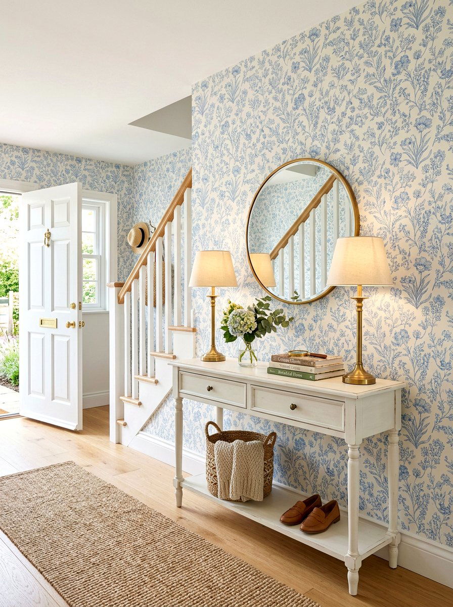 Peel And Stick Entryway Wallpaper - 30 TikTok entryway ideas
