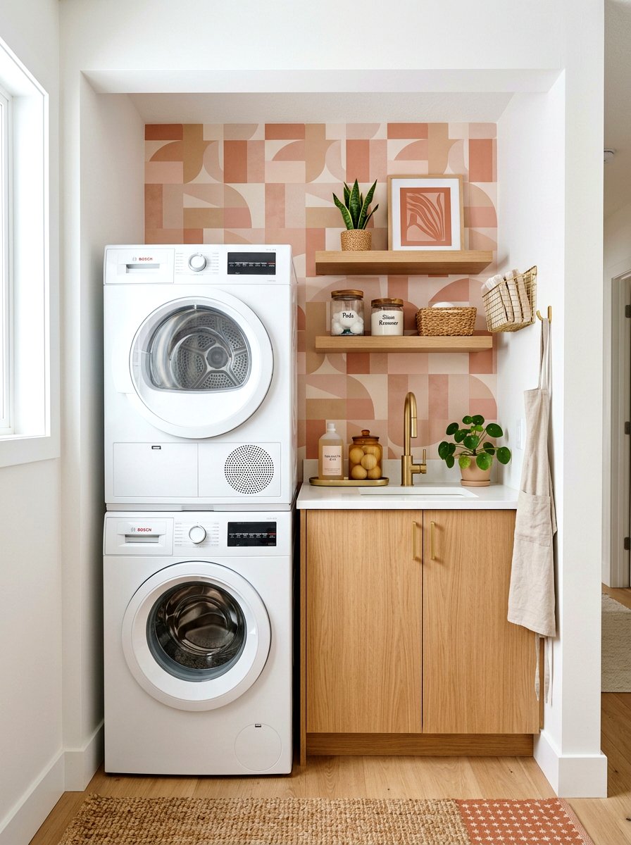 Peel And Stick Laundry Room Wallpaper - 30 laundry room wallpaper ideas
