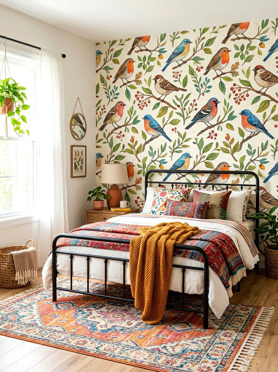 Peel And Stick Wallpaper - 30 bedroom wallpaper accent ideas