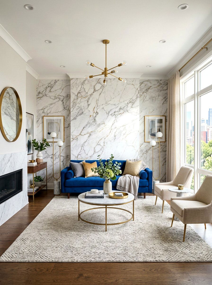 Peel And Stick Wallpaper - 30 renter friendly luxury decor ideas