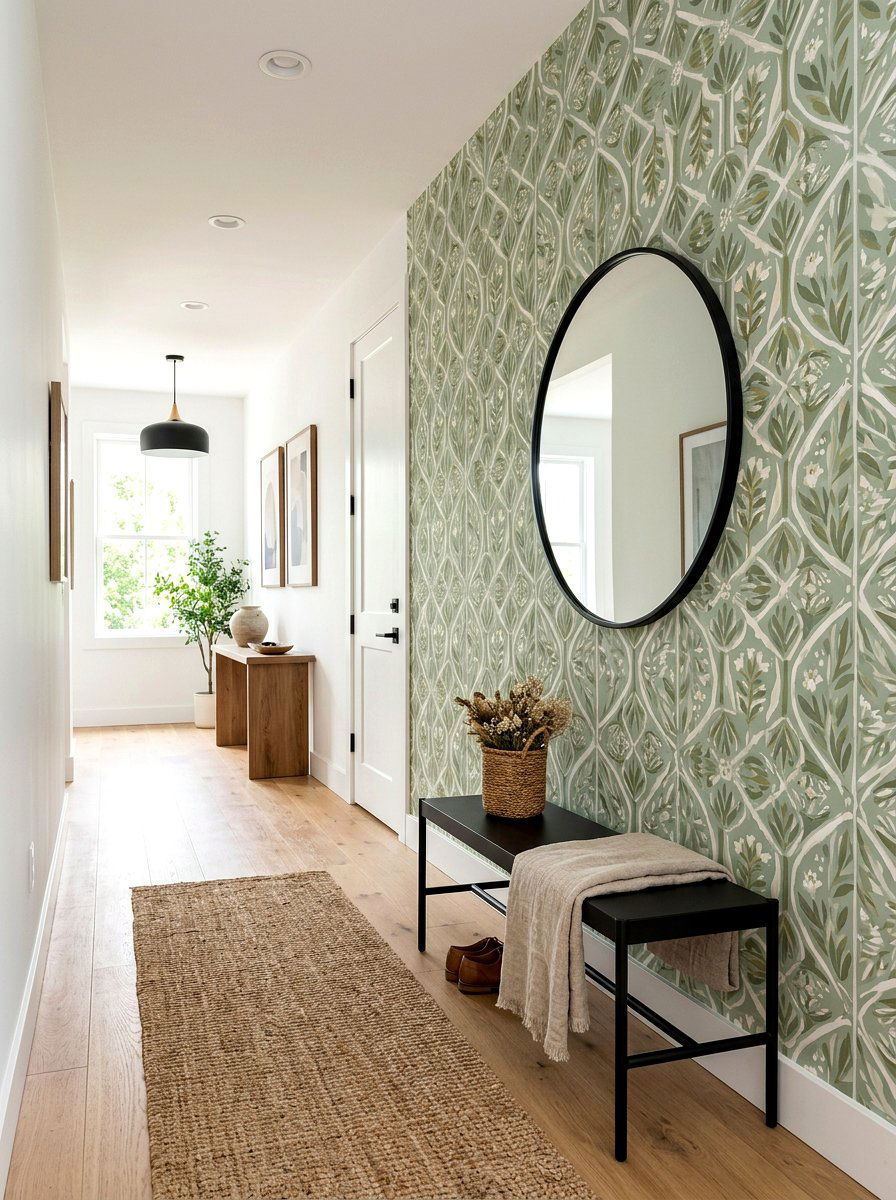 Peel and Stick Entry Wallpaper - 30 entry wallpaper ideas