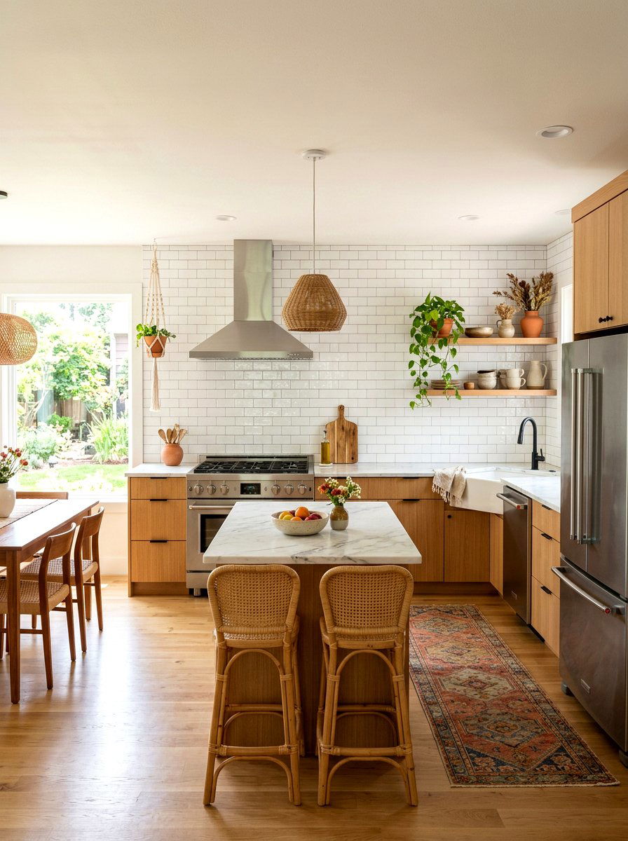 Peel and stick backsplash tile - 30 rental kitchen ideas