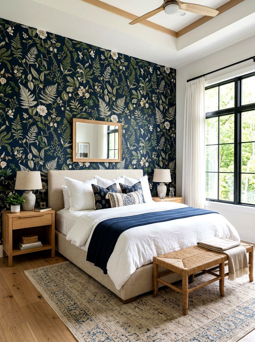 Peel and stick wallpaper - 30 no paint decor ideas
