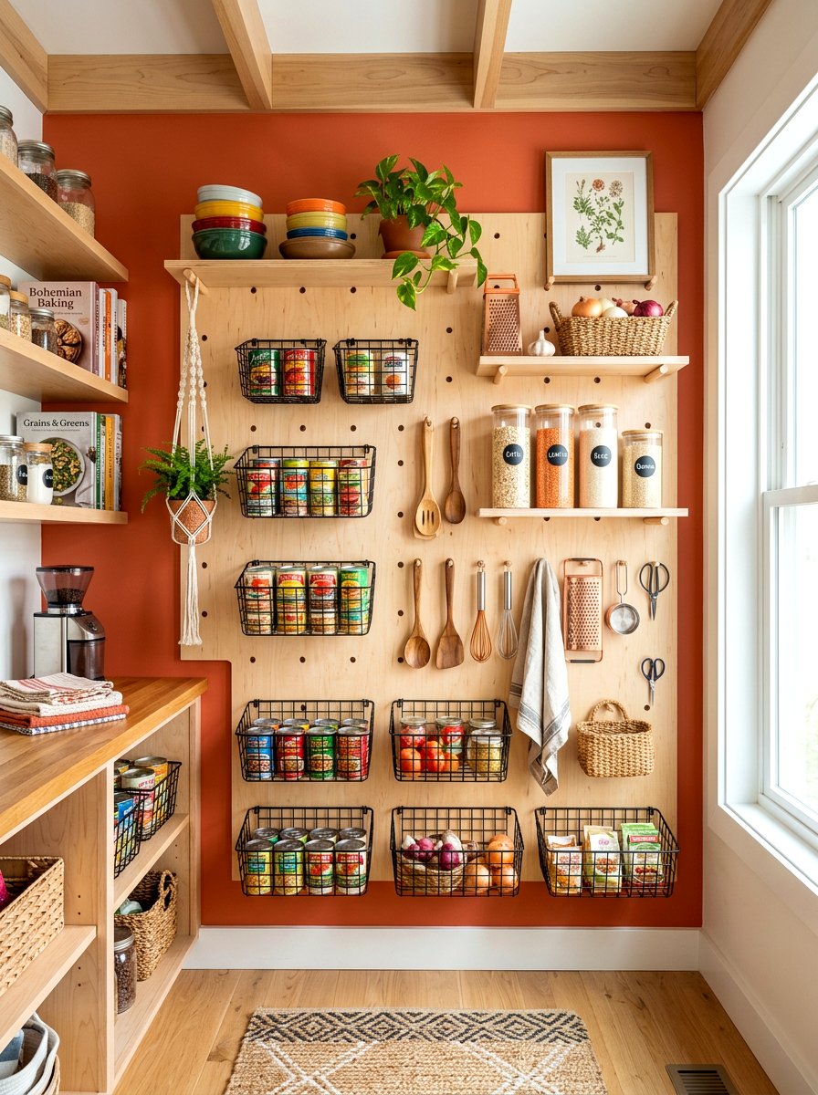 Pegboard Wall Storage - 30 can storage ideas