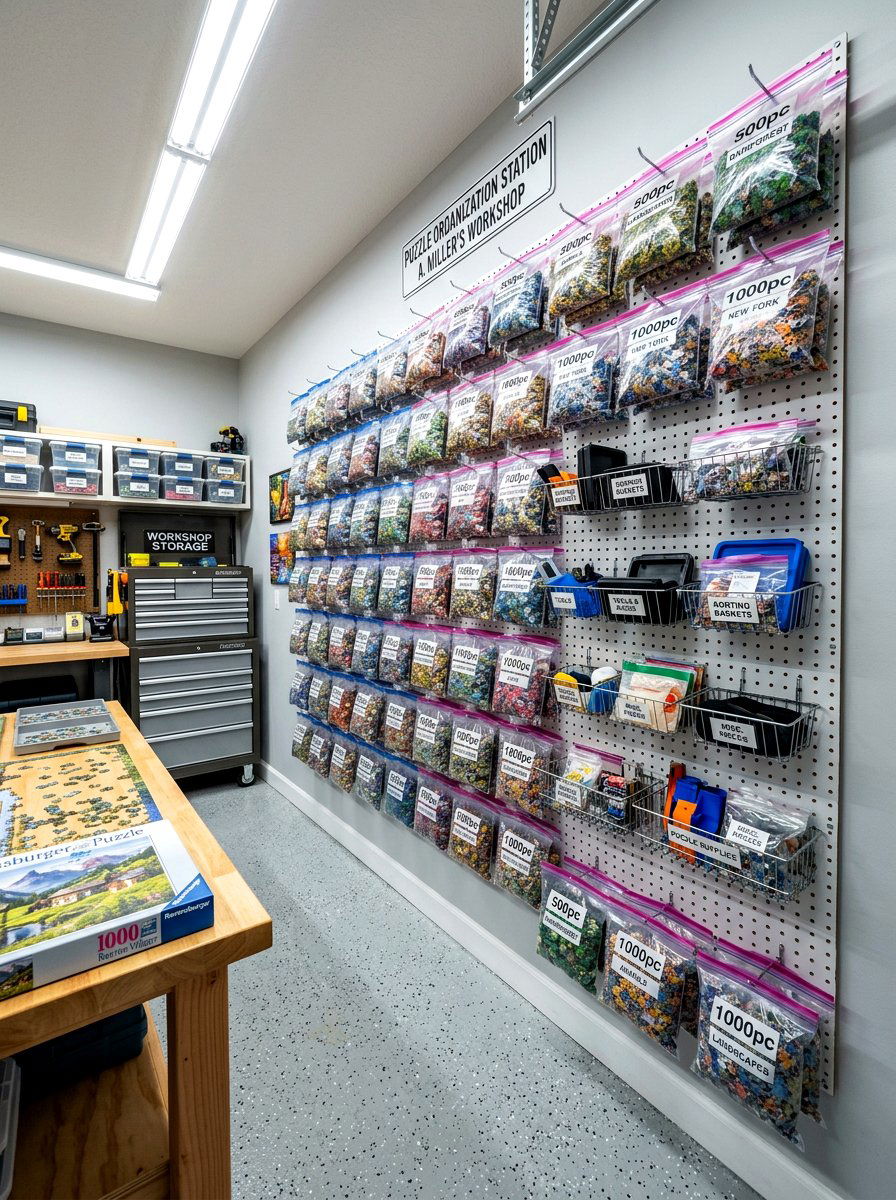Pegboard wall system - 30 puzzle storage ideas