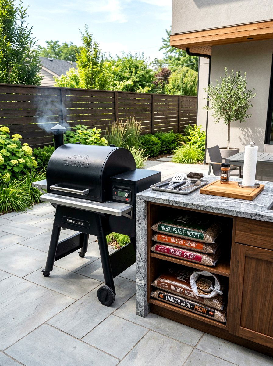Pellet Grill Setup - 30 smoker station ideas