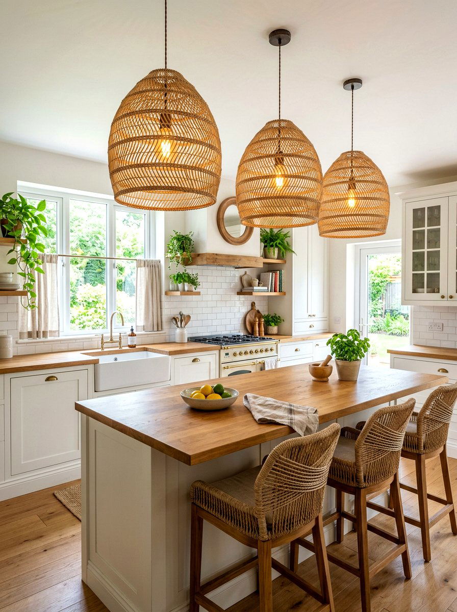 Pendant Light Kitchen - 30 cottage kitchen ideas