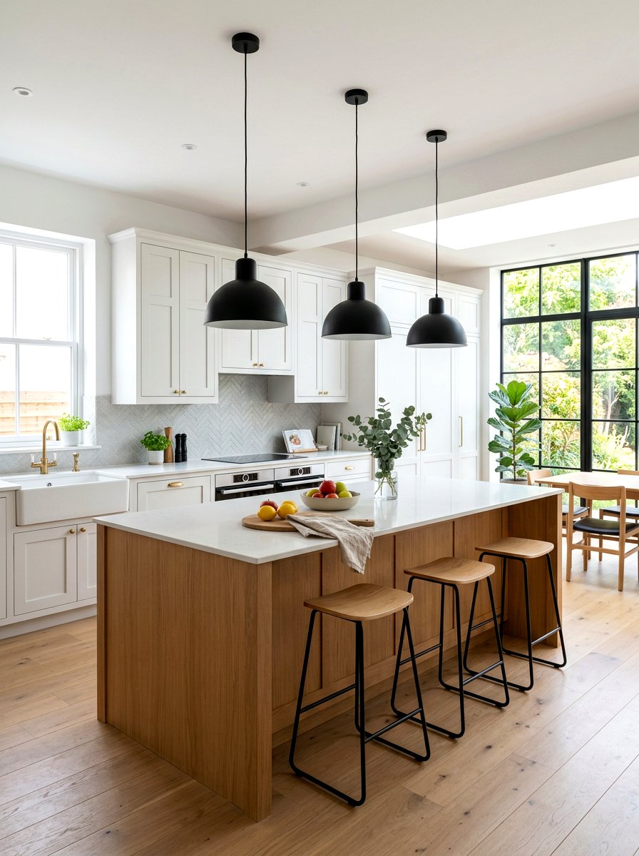 Pendant Lighting Kitchen - 30 Scandinavian kitchen ideas