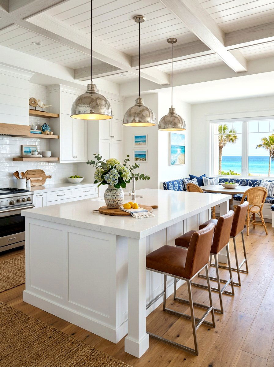 Pendant distance from island edge - 30 island pendant spacing ideas