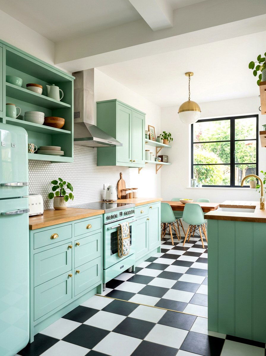 Penny tile stickers - 30 rental friendly kitchen backsplash ideas