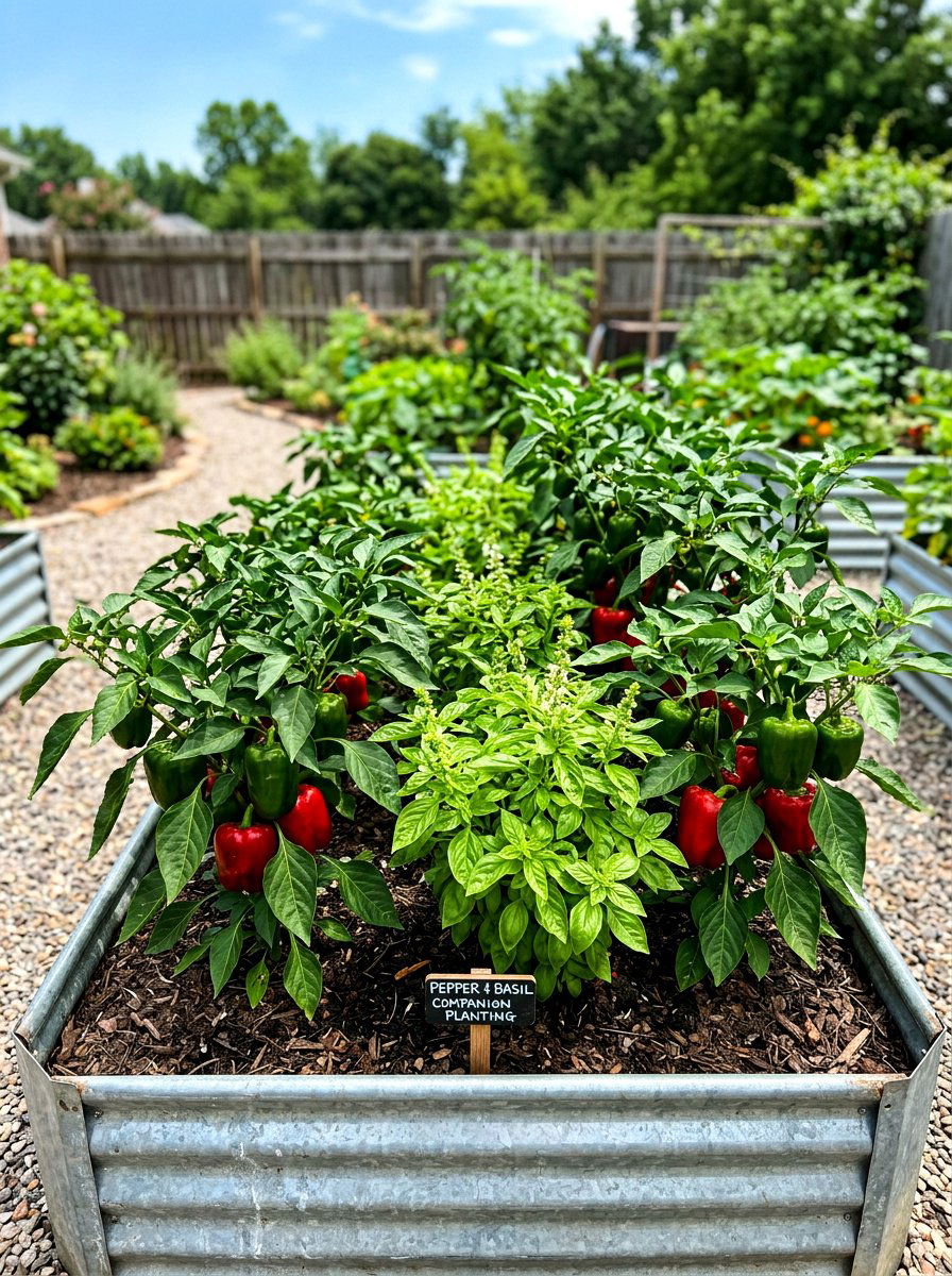 Pepper And Basil Companion Planting - 30 raised bed companion planting ideas