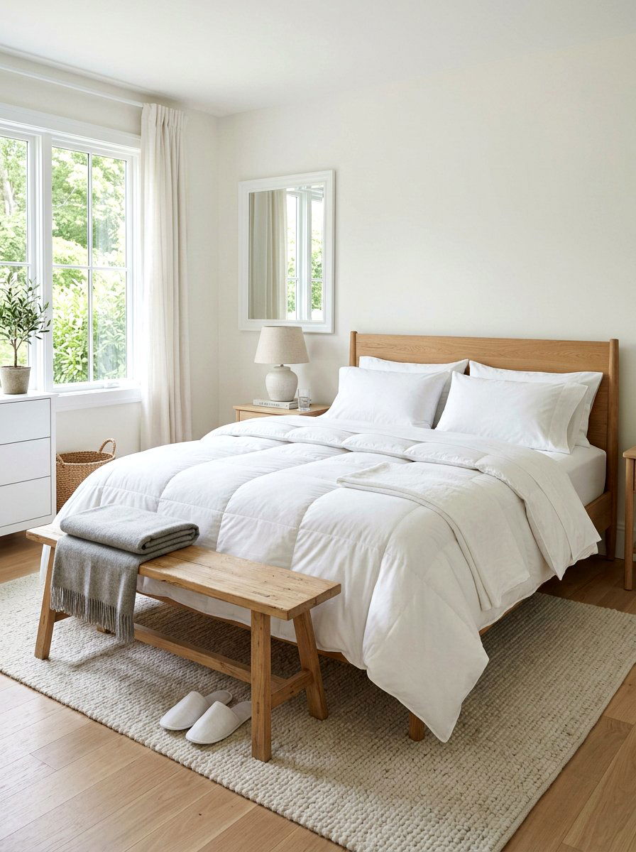Percale Cotton Sheets - 30 hotel duvet bedroom ideas