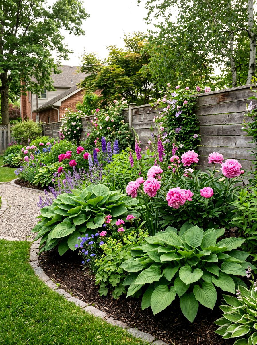 Perennial Border Flower Bed - 30 budget flower bed ideas