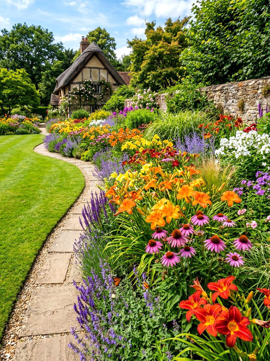Perennial Borders - 30 erosion control landscaping ideas