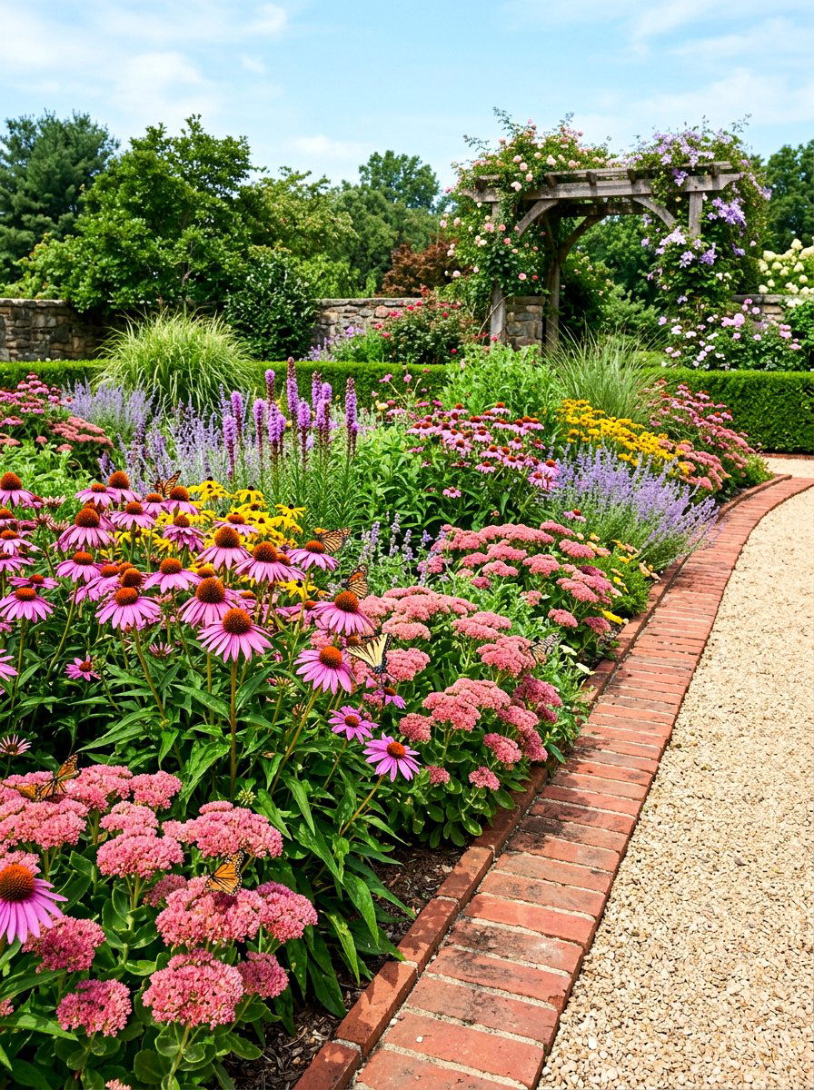 Perennial Butterfly Garden Border - 30 butterfly border ideas