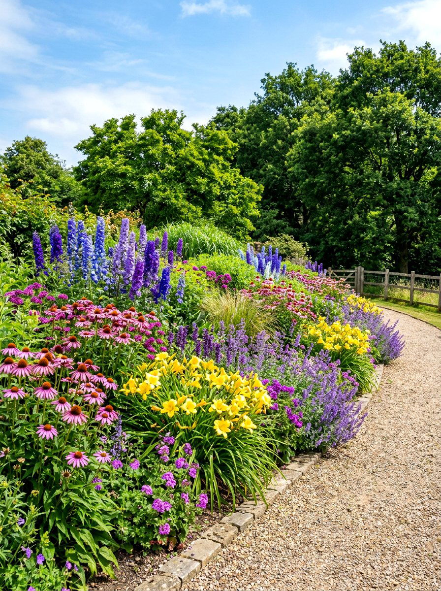 Perennial Flower Border - 30 budget garden ideas