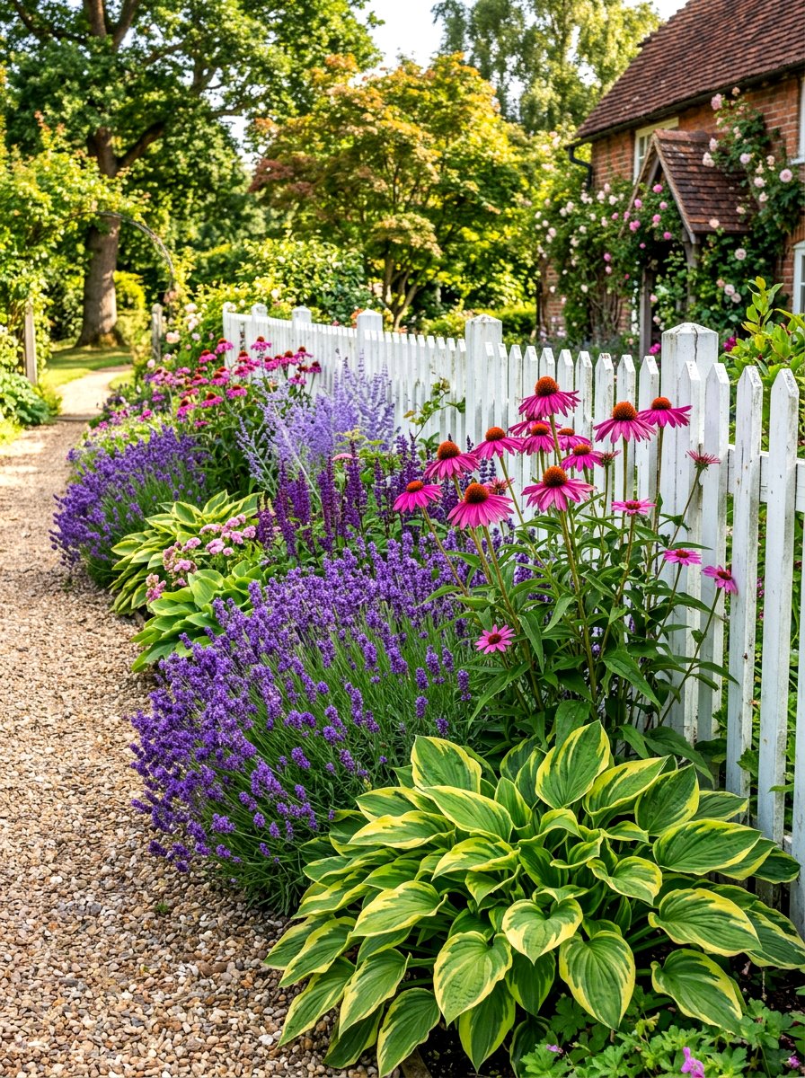 Perennial Flower Border - 30 budget landscaping ideas