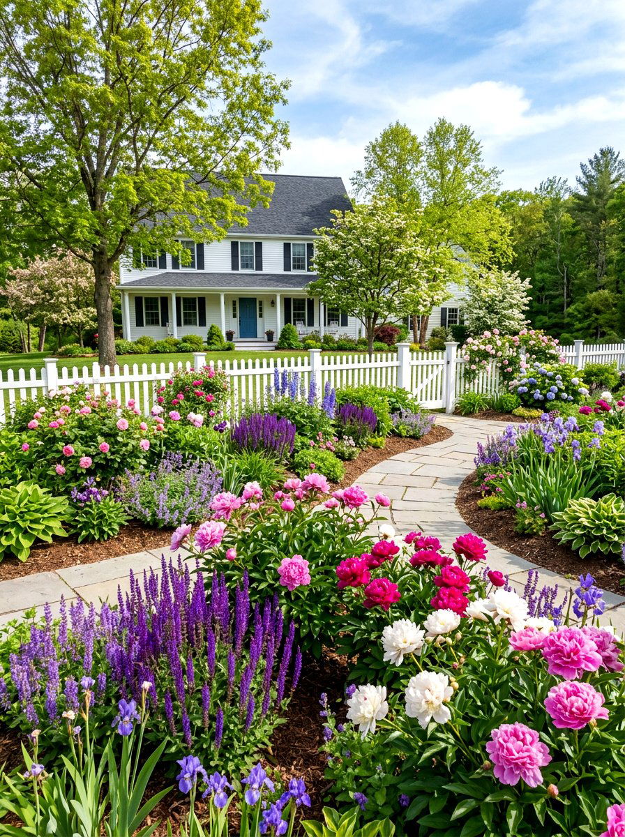 Perennial Garden - 30 front lawn alternative ideas