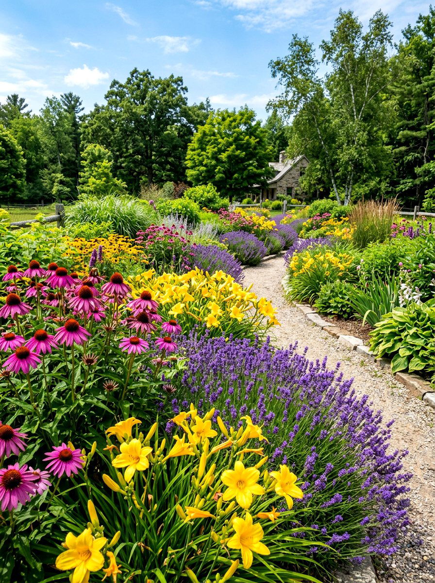 Perennial Garden - 30 front yard landscaping ideas