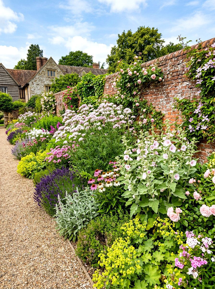 Perennial Herb Border - 30 medicinal herb garden ideas