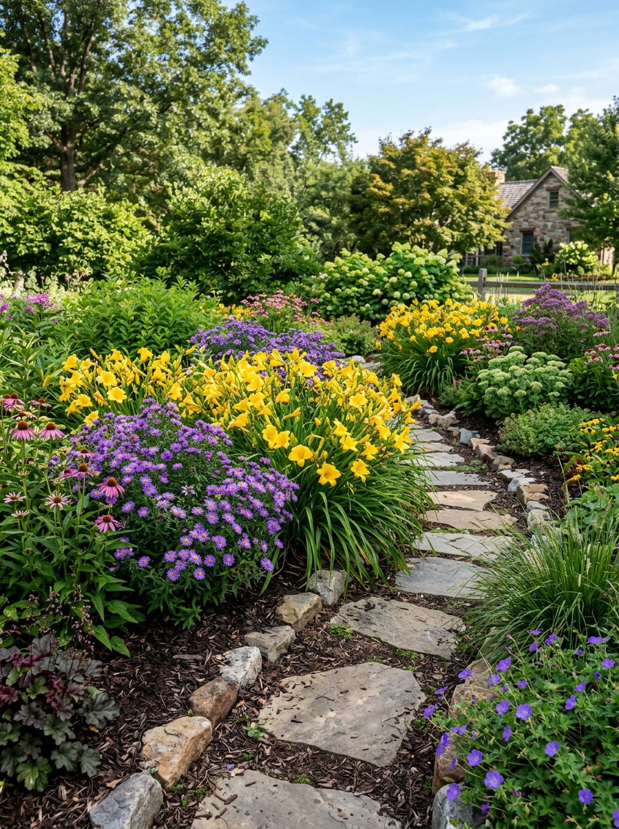 Perennial garden for clay soil - 30 perennial flower bed ideas