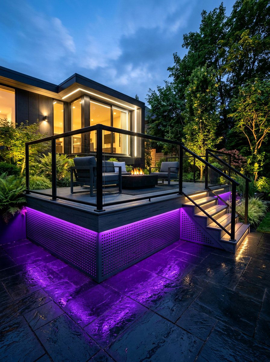 Perforated Metal Sheet - 30 deck skirting ideas