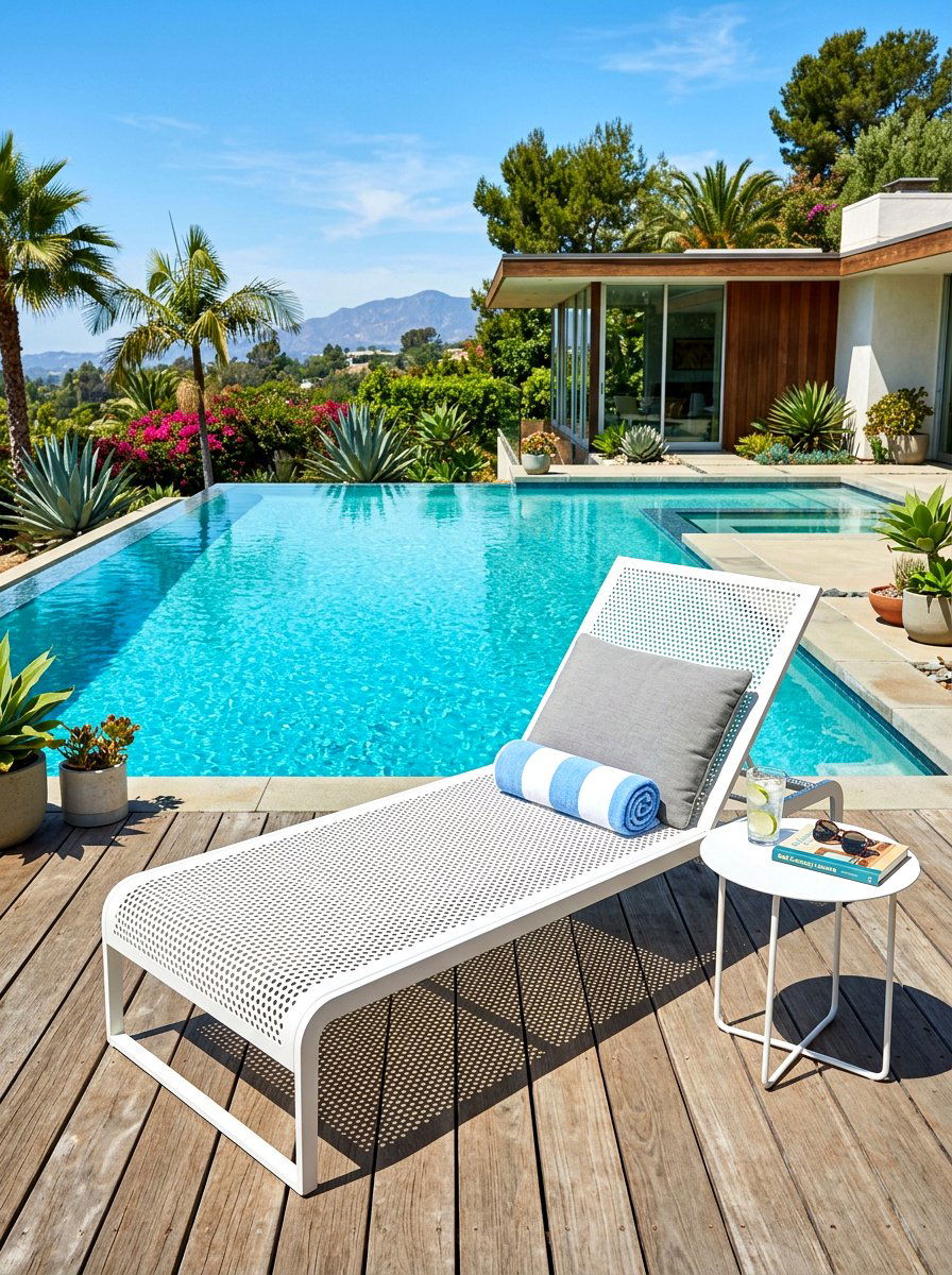 Perforated Steel Lounger - 30 sculptural outdoor furniture ideas