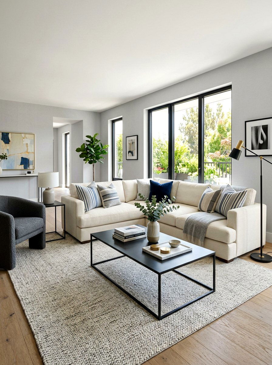 Performance fabric living room - 30 family friendly living room ideas