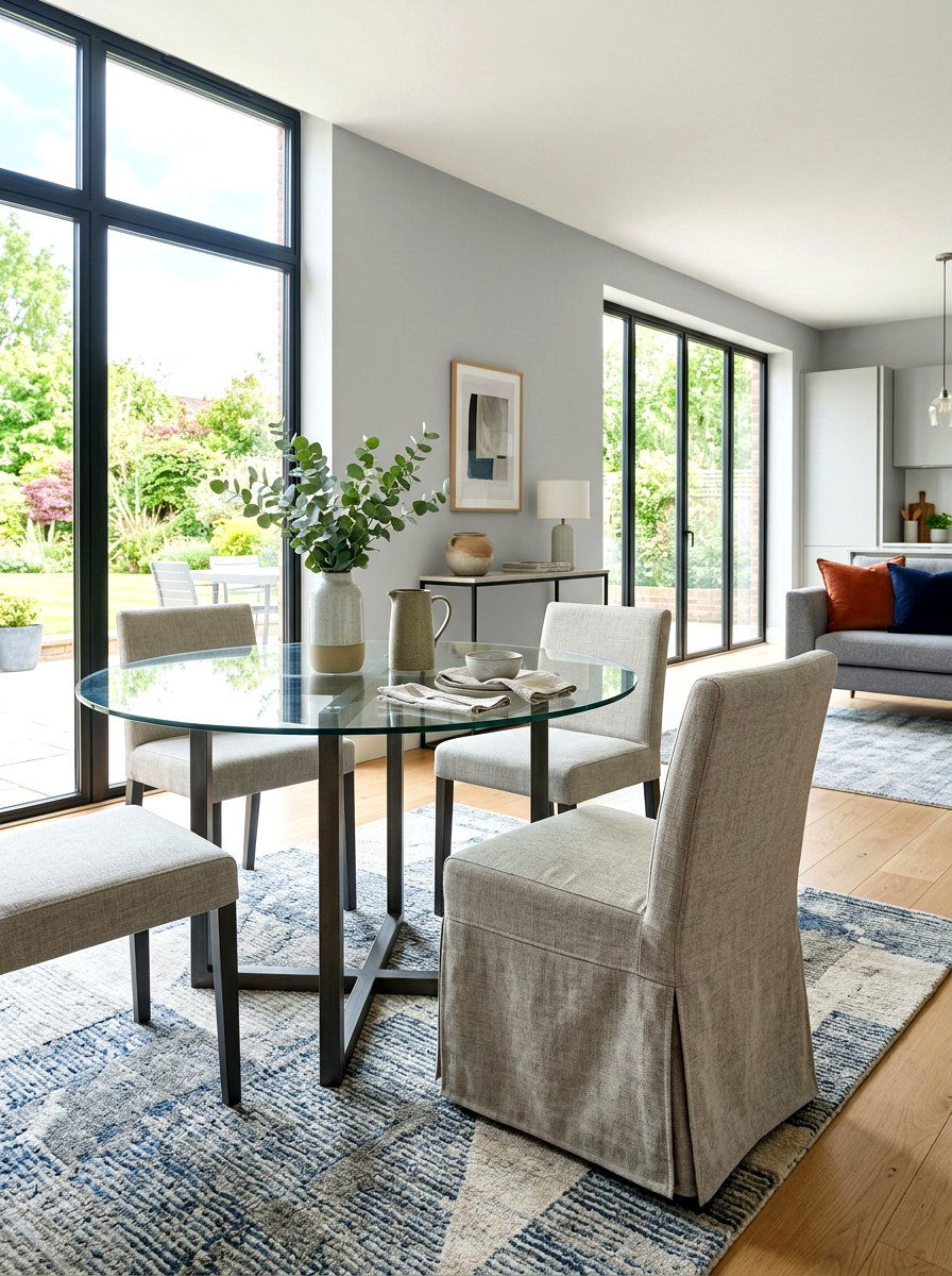 Performance fabric slipcover - 30 slipcovered dining chair ideas