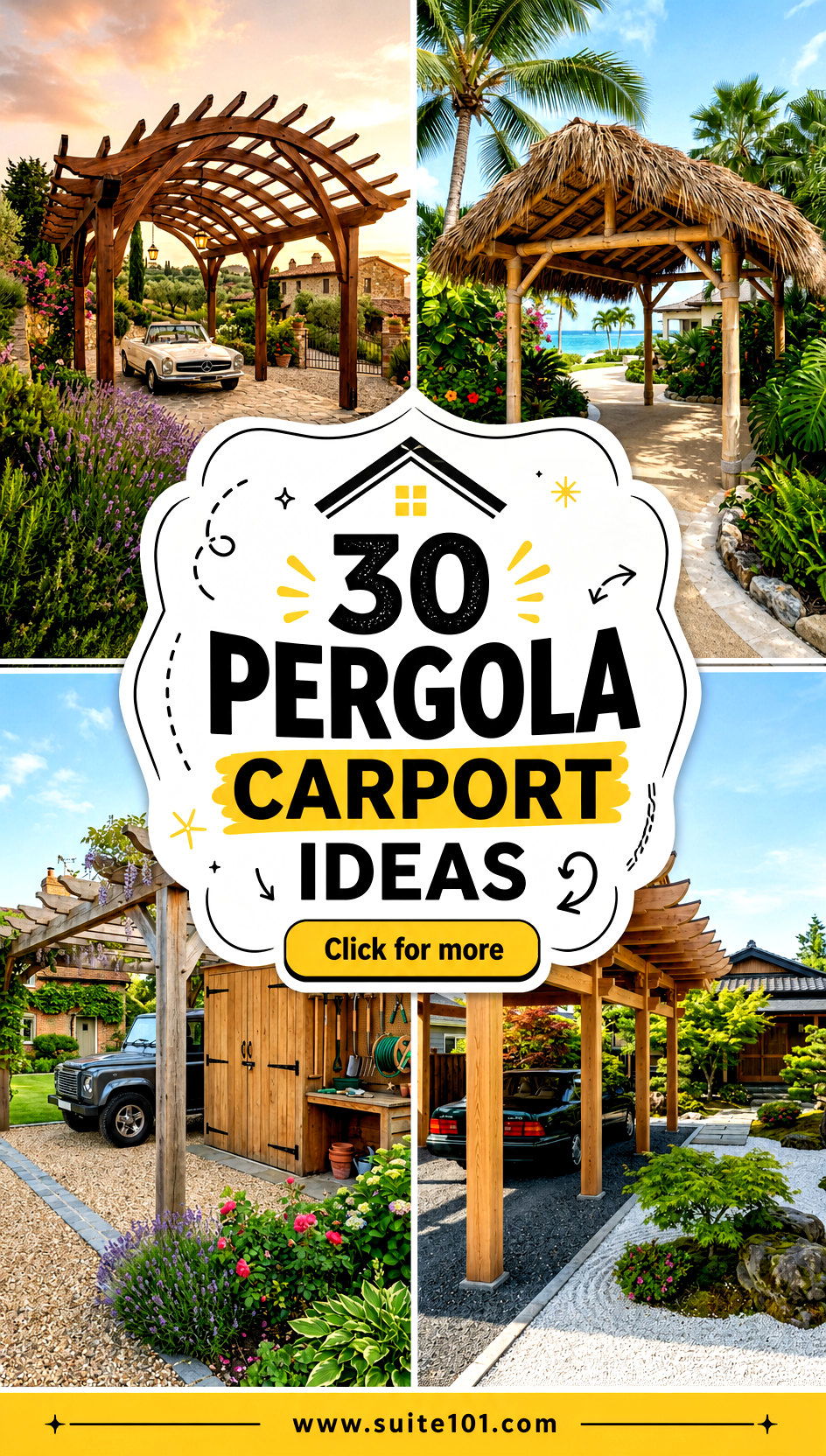 Pergola Carport Ideas 30 Shelter Styles That Boost Curb Appeal - Pergola Carport Ideas: 30 Shelter Styles That Boost Curb Appeal