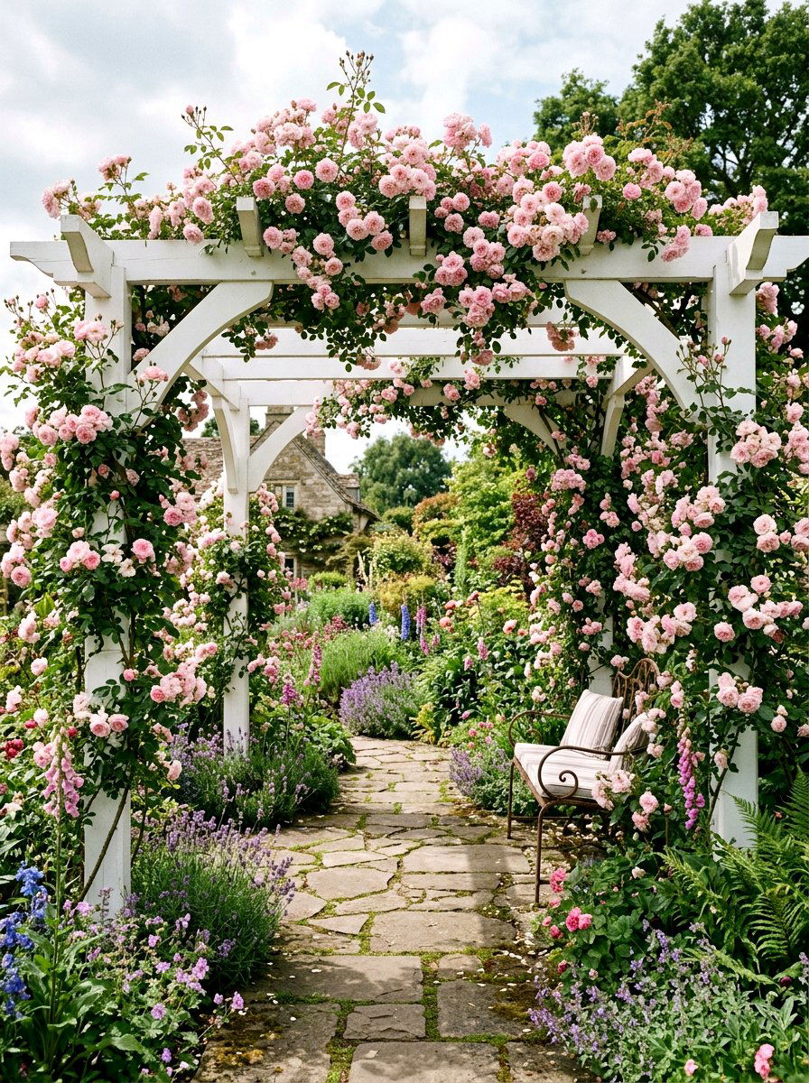 Pergola Climbing Roses - 30 pergola decorating ideas