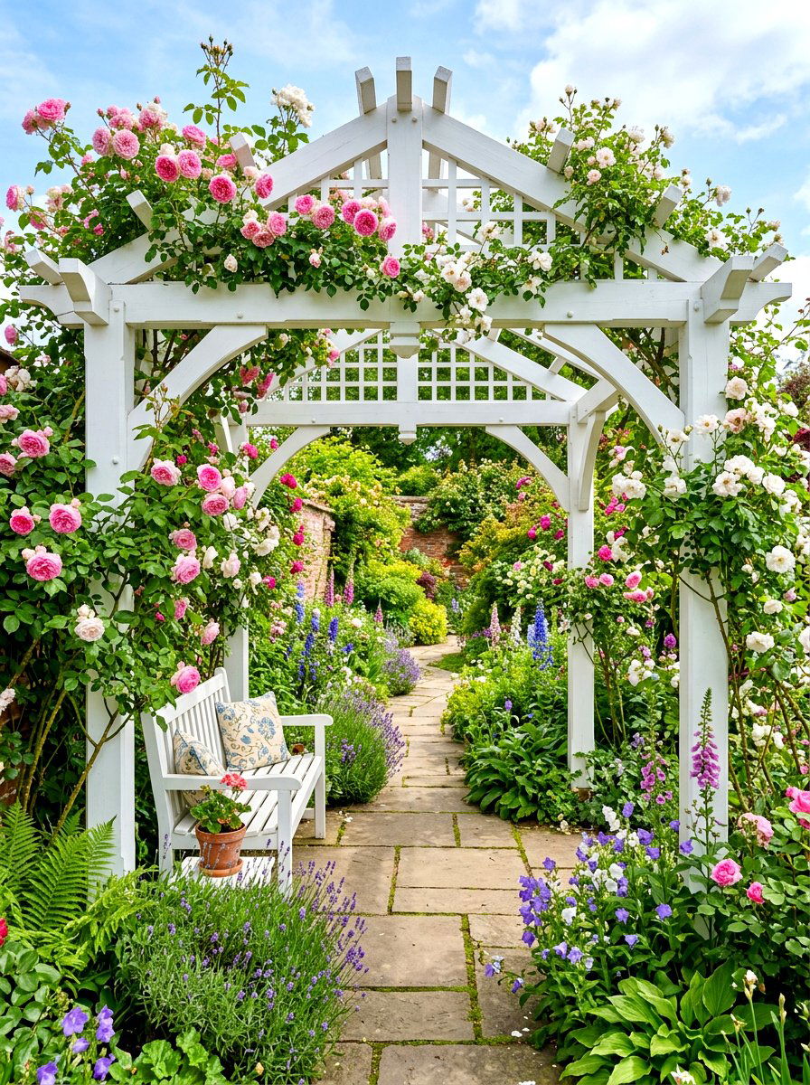 Pergola For Narrow Space - 30 narrow garden ideas