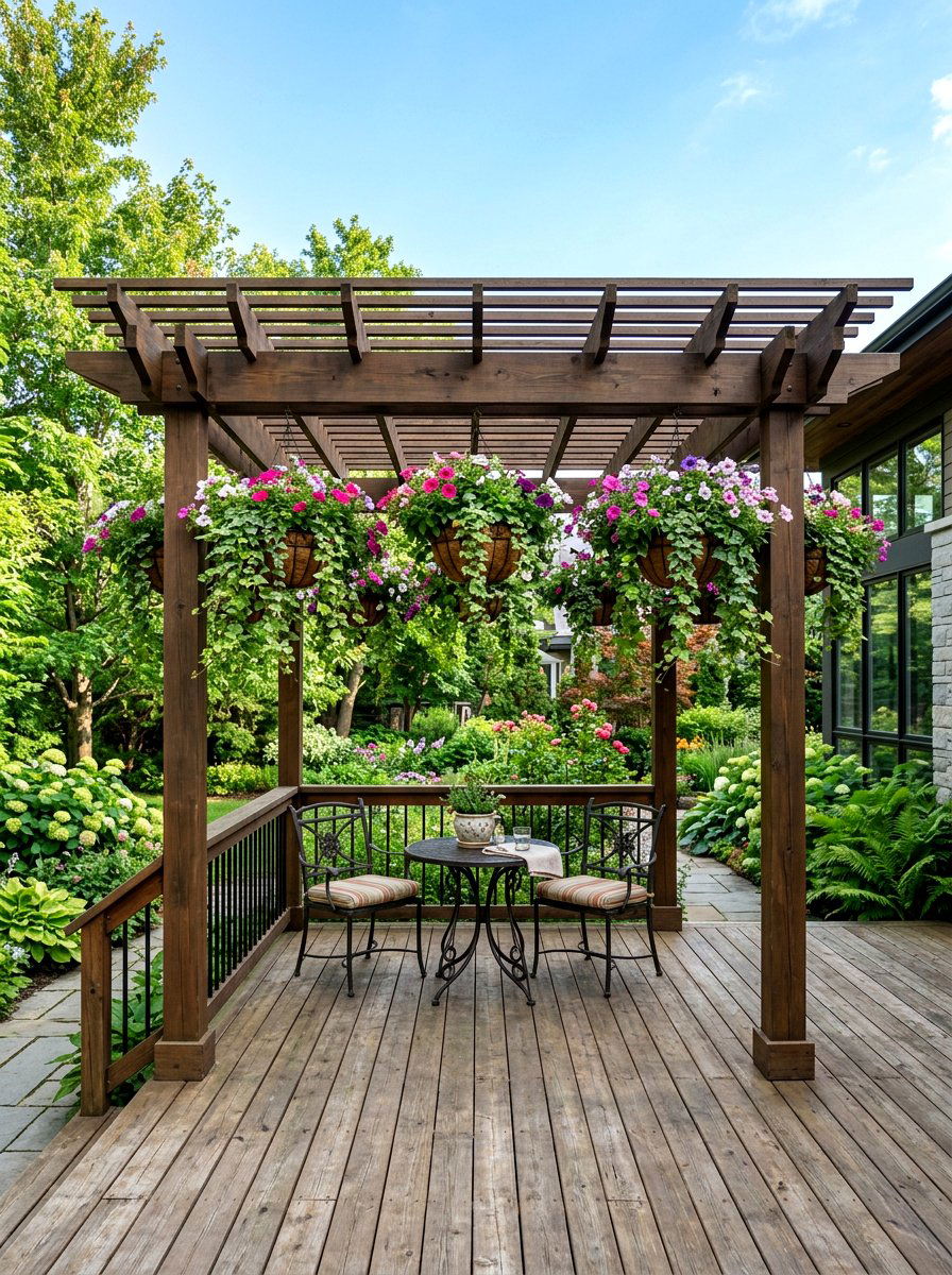 Pergola Hanging Plants - 30 pergola decorating ideas
