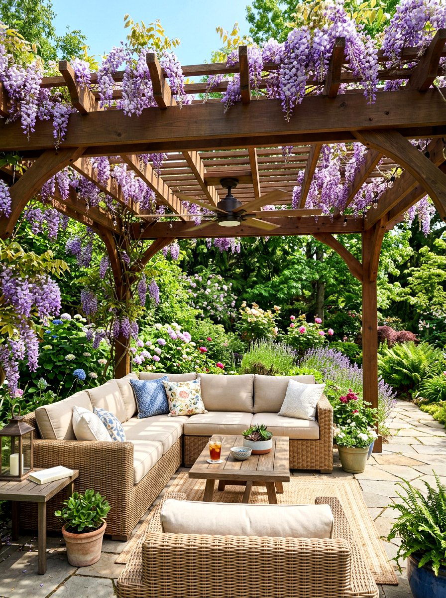 Pergola Mounted Outdoor Fan - 30 outdoor ceiling fan patio ideas