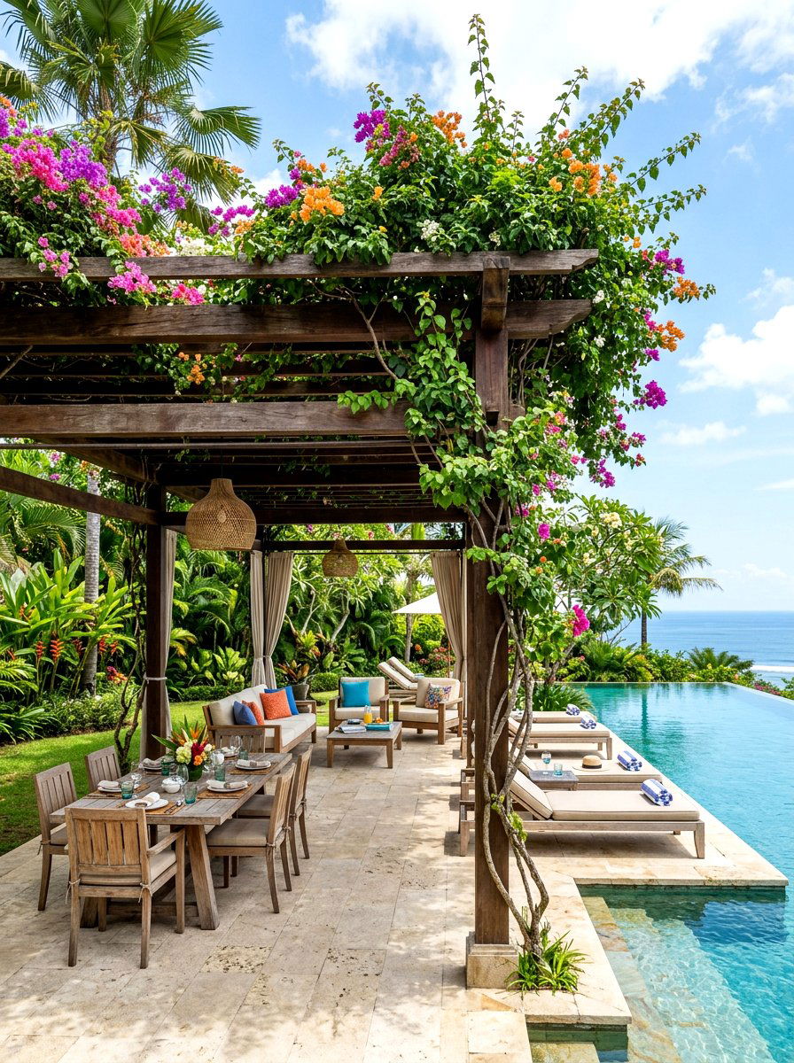 Pergola Pool Garden - 30 pool garden ideas