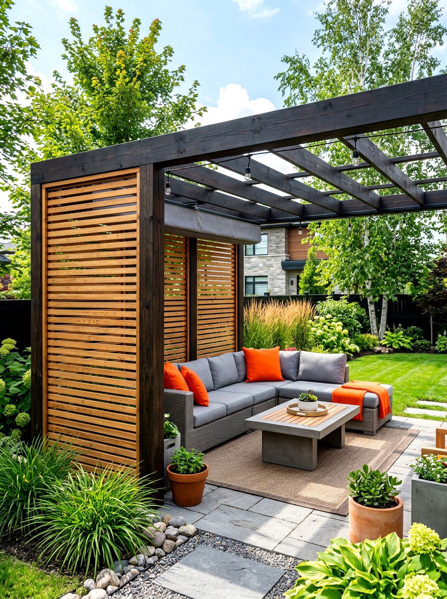 Pergola Privacy Screens - 30 pergola shade ideas