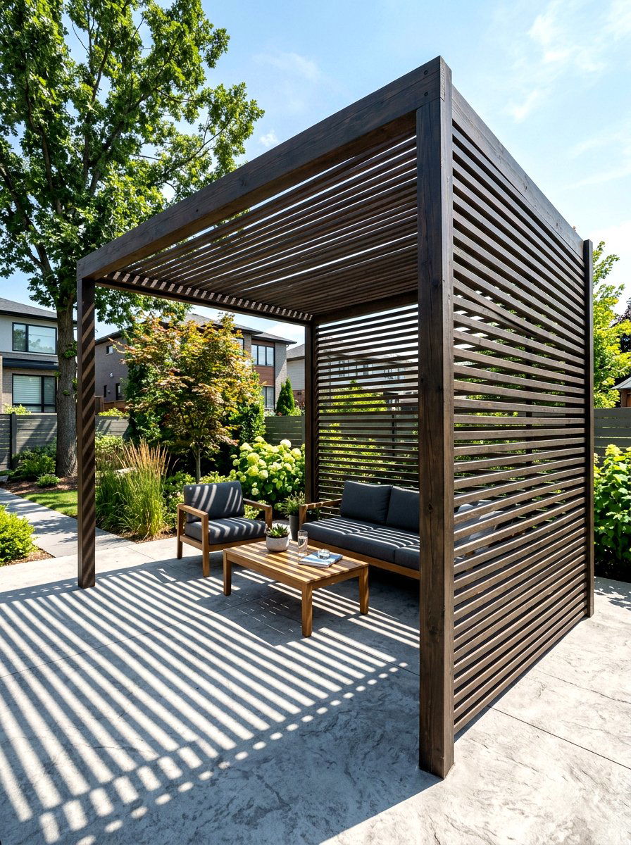Pergola Privacy Slats - 30 pergola decorating ideas