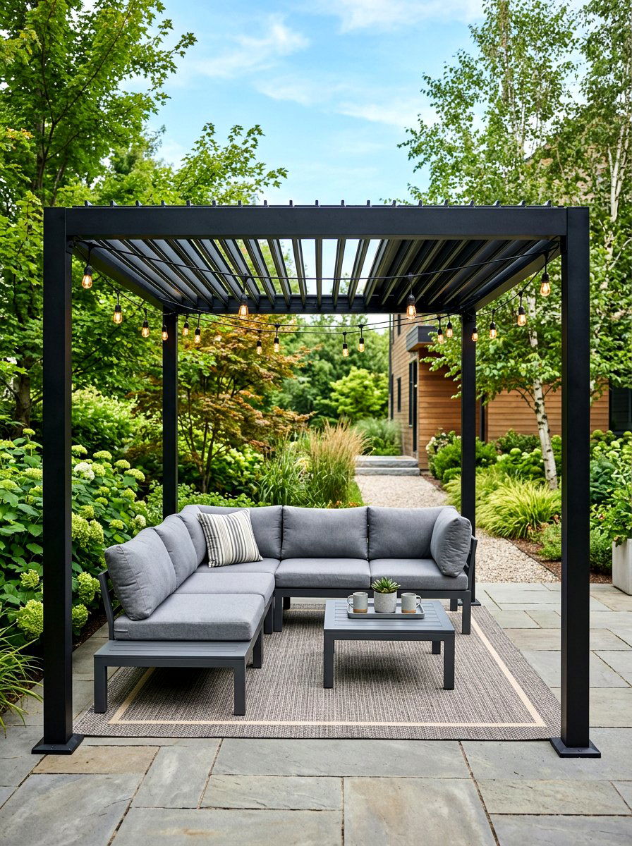 Pergola Shade Structure - 30 small backyard ideas