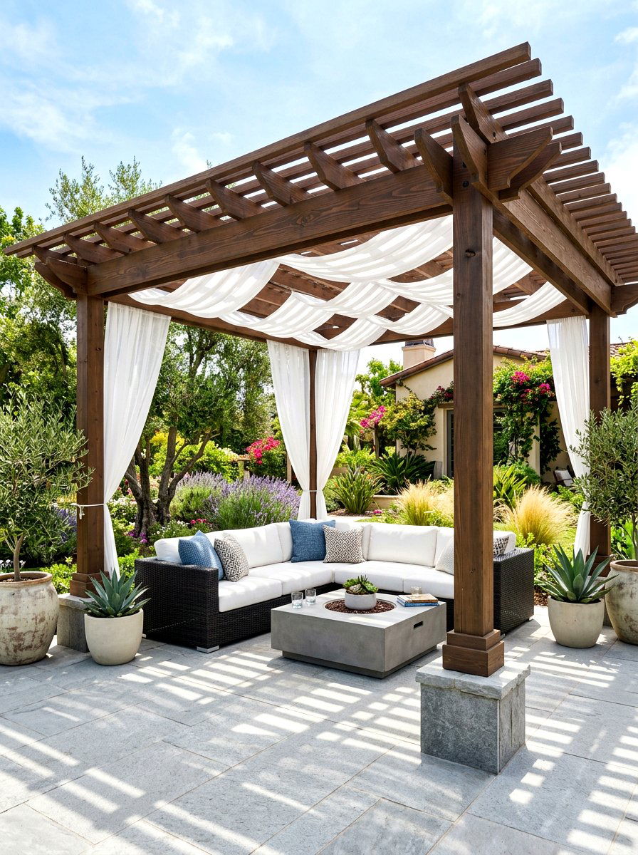 Pergola Style Gazebo - 30 backyard wedding gazebo ideas