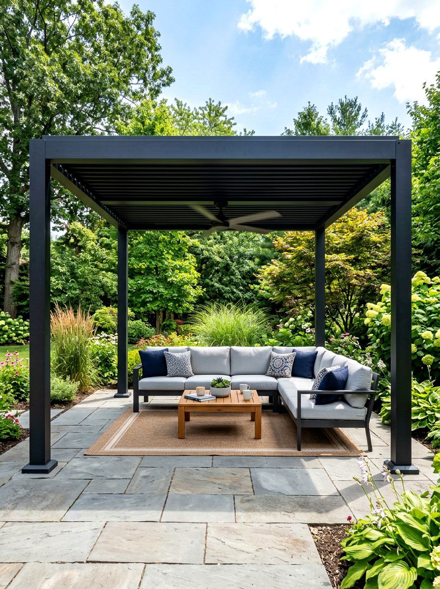 Pergola With Ceiling Fan - 30 backyard pergola ideas