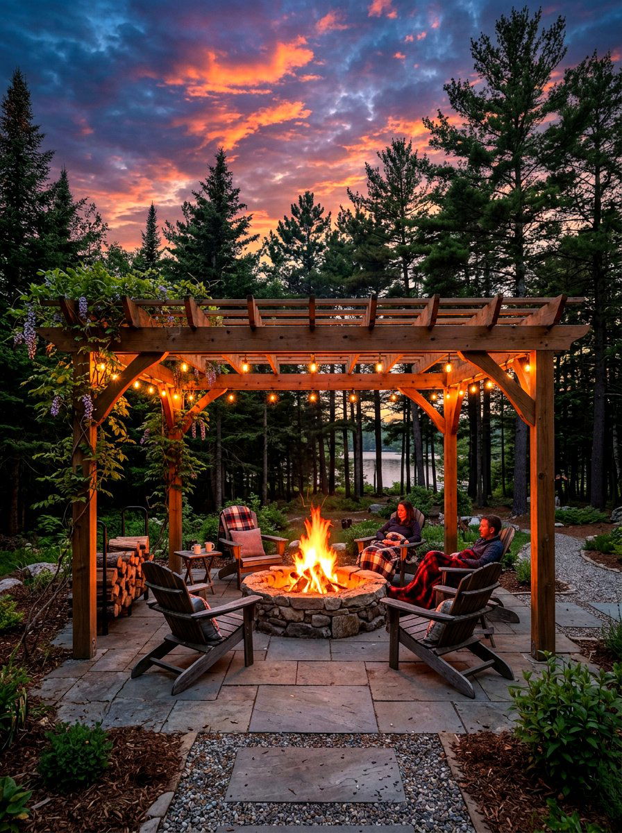 Pergola With Fire Pit Area - 30 small pergola ideas