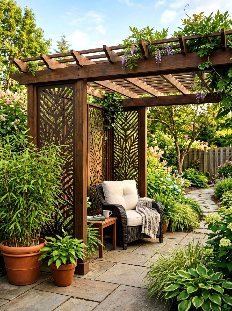 Pergola With Privacy Screens - 30 cozy pergola ideas
