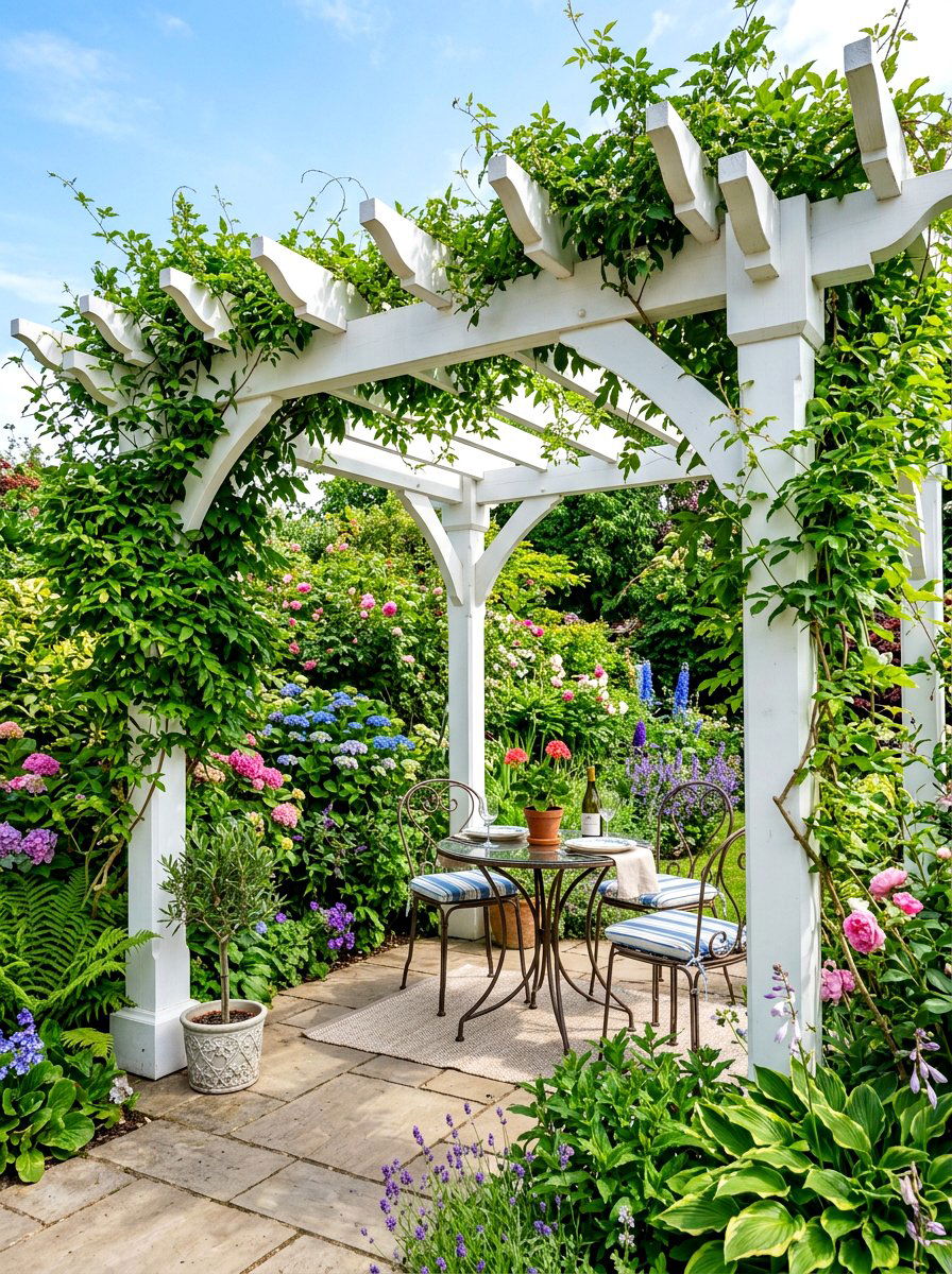 Pergola for small patio - 30 small patio ideas
