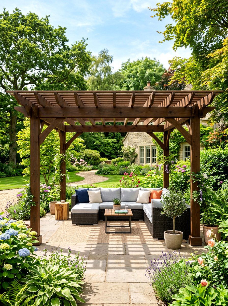 Pergola style gazebo - 30 backyard gazebo ideas