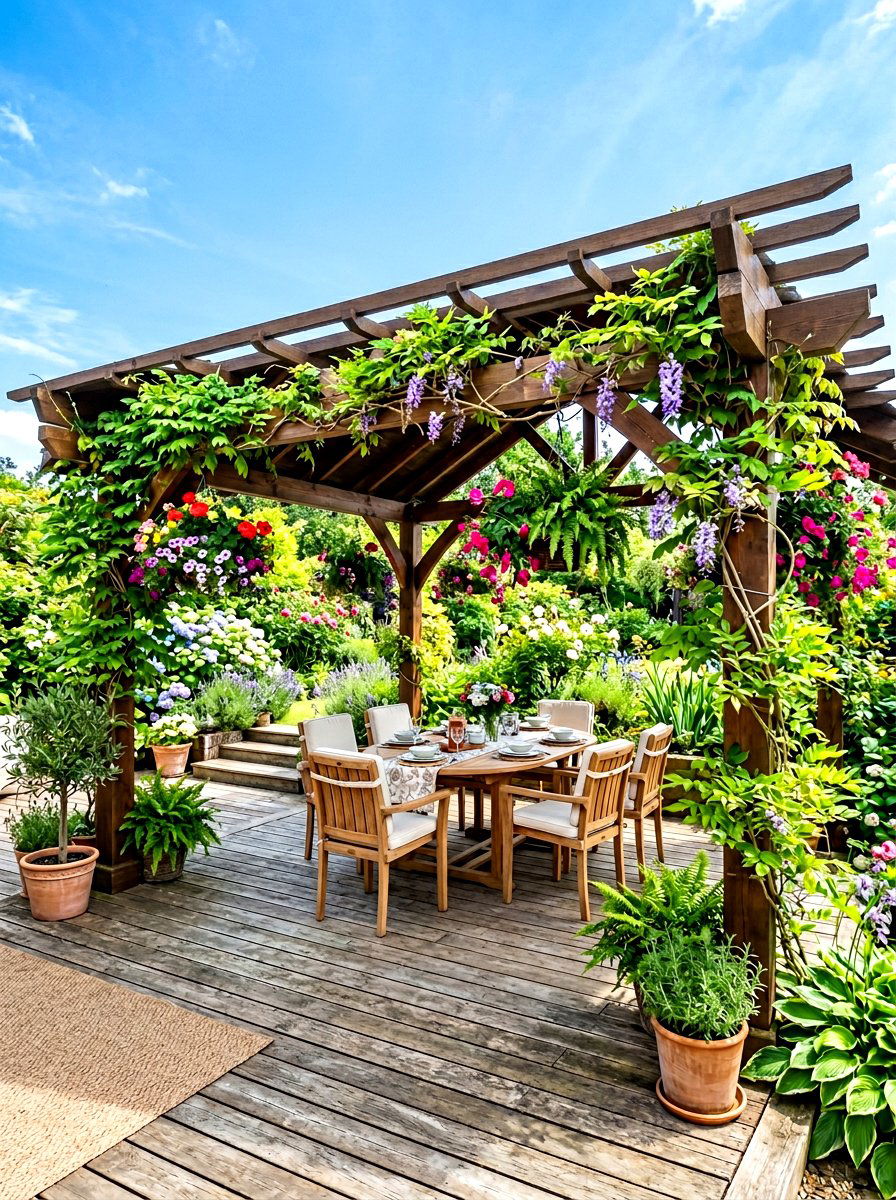 Pergola style pavilion - 30 open air pavilion ideas