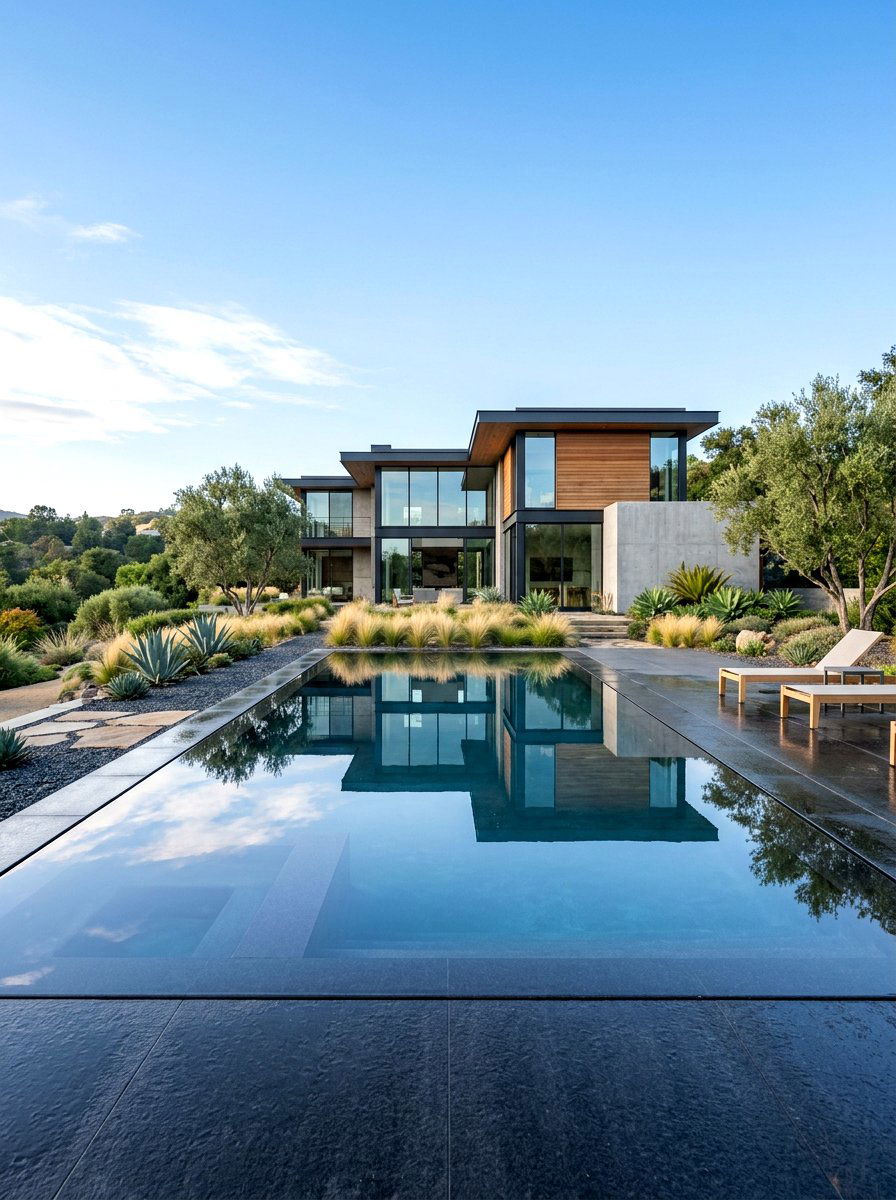 Perimeter Overflow Pool - 30 luxury pool ideas
