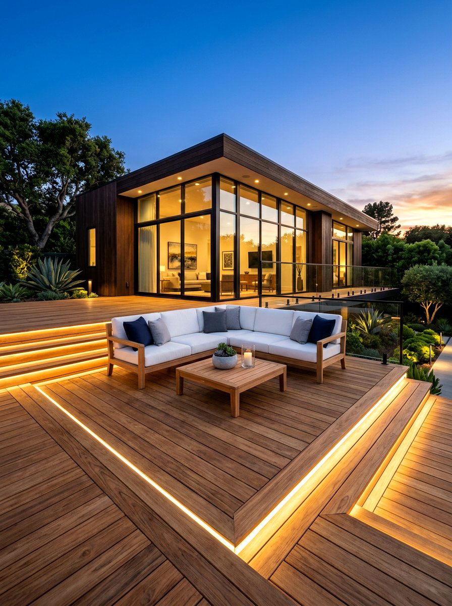 Perimeter Patio Lighting - 30 bistro lights patio ideas