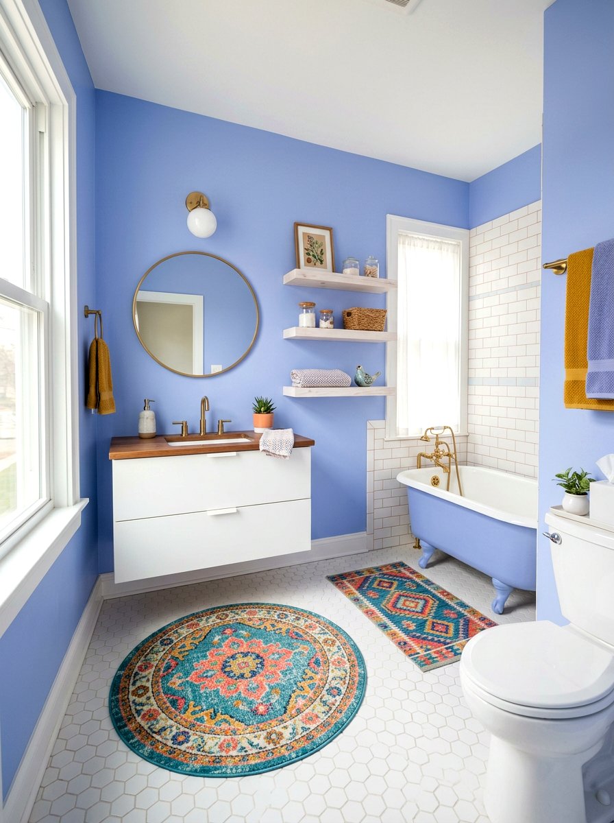 Periwinkle Blue Bathroom - 30 blue bathroom ideas