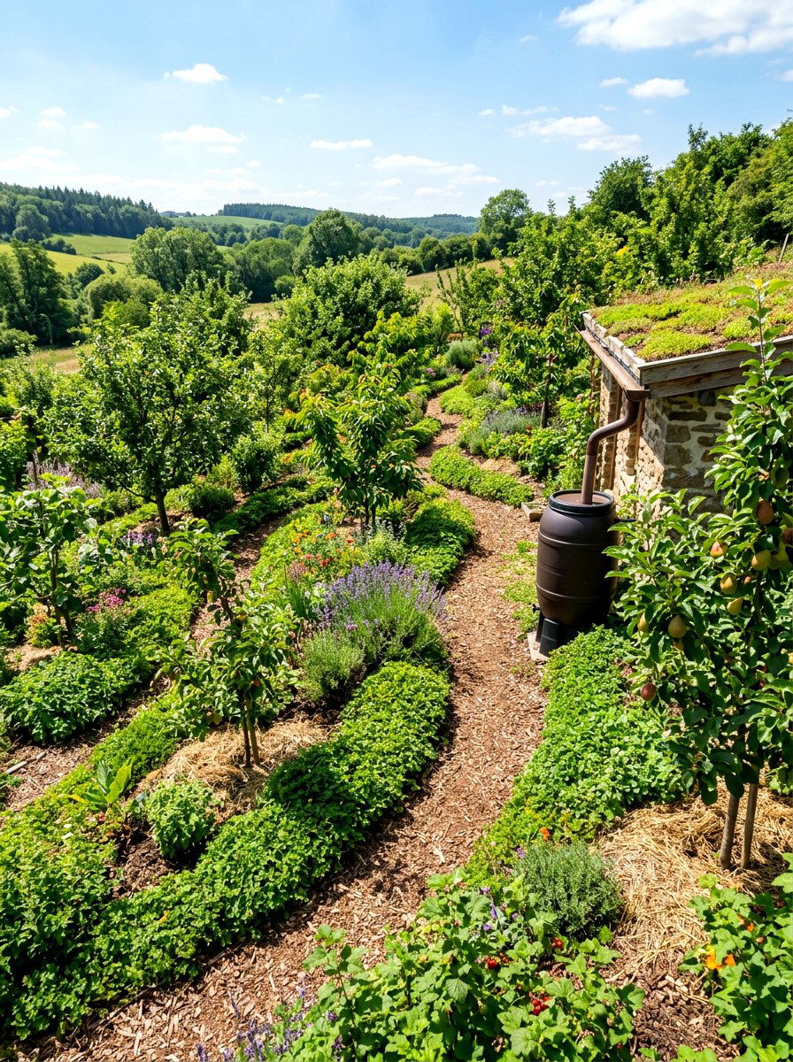 Permaculture Fruit Plot - 30 backyard orchard ideas