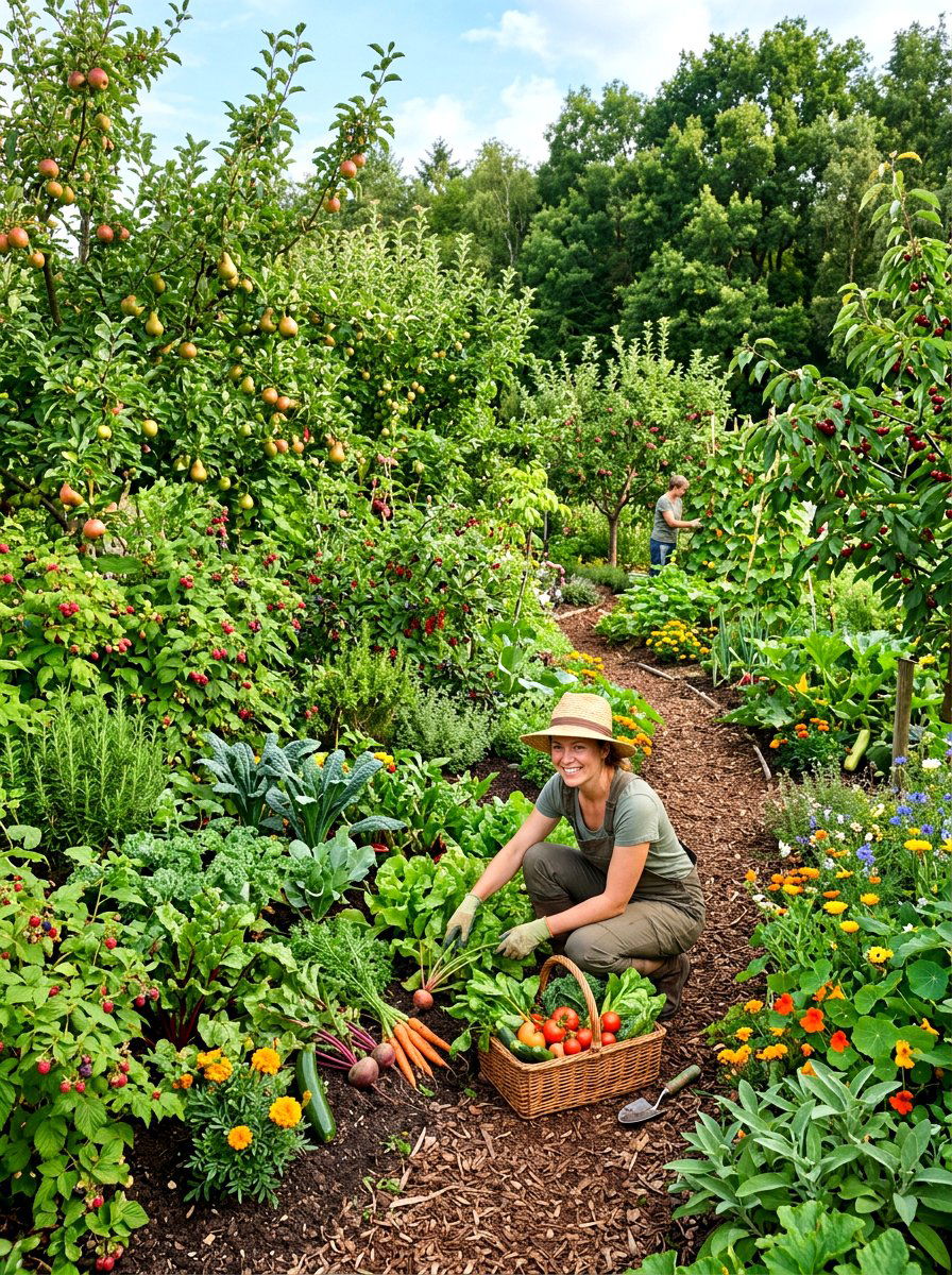 Permaculture Vegetable Harvest - 30 vegetable garden harvest ideas